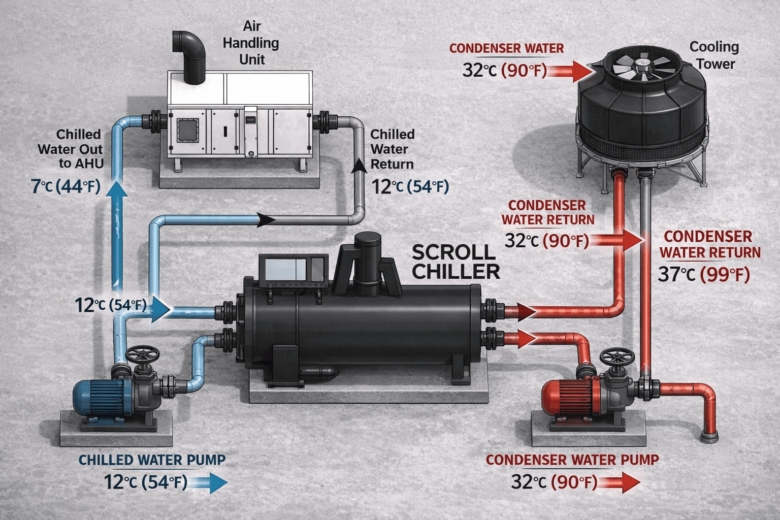 Water Cooled Scroll Chillers Manufacturer in India - Chillerwala ...