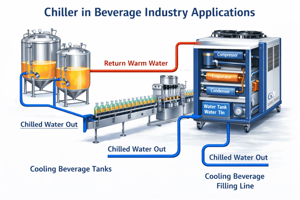 Chiller for Beverage Industry | Chiller for Soft Drink & Juice